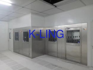 غرفة نظيفة للاستحمام الهوائي GMP 25m / S مع مرشحات عالية الكفاءة