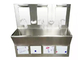 SUS304316L معدات غرفة نظيفة لوحة خلفية عالية بالوعة مستشفى غسل اليد الطبية