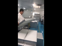 مرشح وسائط هيبا من نوع V Bank Cell MERV16 مع إطار بلاستيكي ABS بمساحة 14 متر مربع