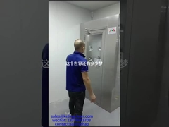 دش هواء لغرفة نظيفة من الفئة 100 للصناعات الدوائية مع فوهة من الفولاذ المقاوم للصدأ