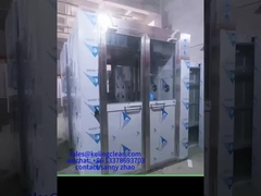 غرفة دُش هوائي SUS304 بسرعة هواء 20-25 متر/ثانية ونوع تجميع الوحدة
