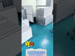 مرشح هواء HEPA بفتحات صغيرة من الألياف الزجاجية بالغراء الساخن للعرض في صناعة الأدوية