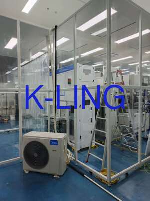 غرفة تنظيف ذات جدران ناعمة وسريعة التجميع والتفكيك مع ترشيح هيبا بنسبة 99.99% عند 0.3 ميكرومتر وغرفة تنظيف معيارية من الفولاذ المطلي بالمسحوق