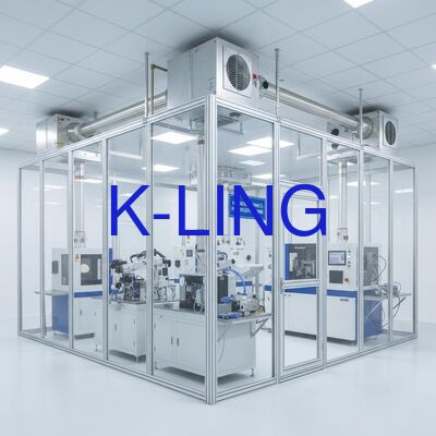 Modular Cleanroom with Compliant HVAC System 350 Lux Lighting and Relocatable Design for Manufacturing Plants