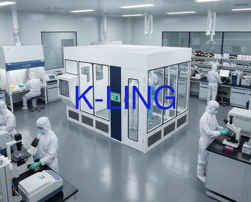 تتوافق مع نظام Hvac Modular Cleanroom يقدم مرافق غرفة نظيفة خالية من الغبار لتصنيع أشباه الموصلات والتكنولوجيا الحيوية