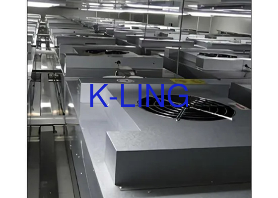 التطبيقات التجارية FFU مع 6 أشهر عمر مرشح HEPA 45 DB مستوى الضوضاء