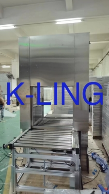 دش نظام التحكم PLC الهواء ممر مربع مع السيارات رول متحرك خط 380V / 50HZ
