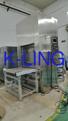 PLC غرفة نظيفة إزالة التلوث غرفة مرور مع خط ناقل لنقل المواد