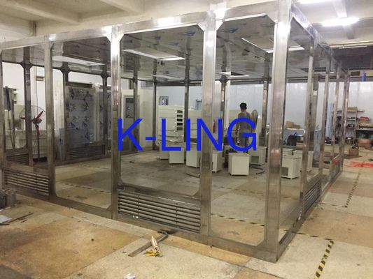 Class 1000  Organic Glass Wall Material Module Cleanroom For laboratory cleanroom