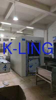 حجم قابل للتخصيص من الفولاذ المقاوم للصدأ نفق دش الهواء مع تدفق الهواء عالي السرعة للدخول على نطاق واسع