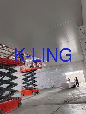 ألواح ساندويتش من الصوف الزجاجي والمغنيسيوم بسمك 50 مم، جدران صلبة لغرف نظيفة من الفئة 1000، أنظمة ألواح جدران تنقية من فئة ISO5 ISO6 ISO7