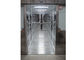 محمول دش 304 الفولاذ المقاوم للصدأ الهواء النظيف غرفة ممر مربع مع باب الشرائح التلقائي