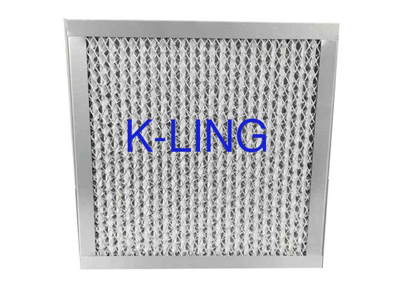 H13 H14 HEPA Air Filter فاصل إطار ألومنيوم بنمط صندوق عالي السعة