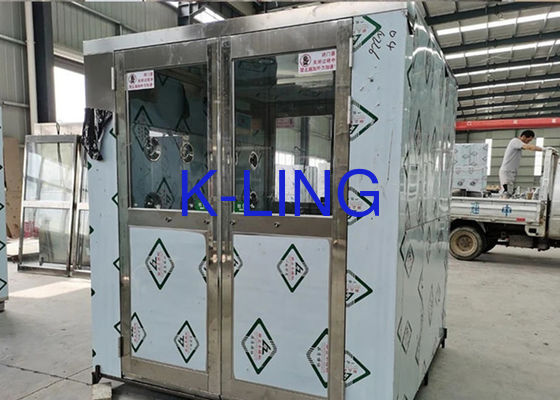 دش تلقائي للهواء في غرفة نظيفة مع نظام تقليل الضوضاء