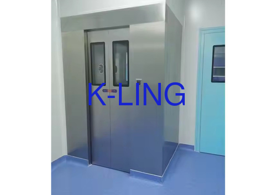220V / 50Hz إمدادات الطاقة الطراز المخصص تدفق الهواء دش الهواء مع الباب المنزلق التلقائي