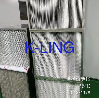 Aluminum Frame CleanRoom Mini-plated HEPA Filter for Pharmaceutical Industry