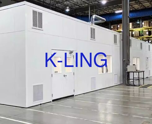 لوحة ساندويتش 50 مم وحدة غرفة نظيفة مع ISO5 ISO6 ISO7 ISO8 تصفية الدرجة للصناعية