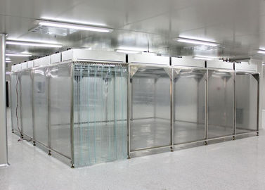 الفئة 10000 غرفة Microwronics Softwall النظيفة مع وحدة تصفية المروحة
