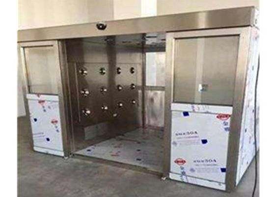 تحكم PLC بباب منزلق مزدوج أوتوماتيكي