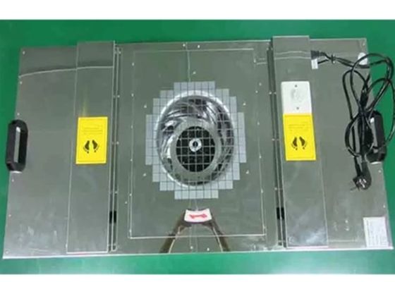 الفولاذ المقاوم للصدأ مجلس الوزراء 0.8m / S 97pa H14 وحدة تصفية مروحة