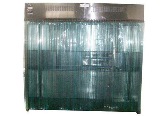 SS 304 ورقة صرف كابينة مع مرشح HEPA باب الستار PVC